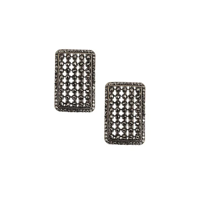 Sohi Intricate Square Drop Earrings