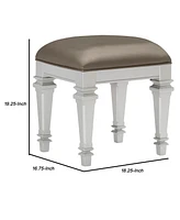 Slickblue Elegant Vanity Stool for Bedroom or Dressing Room Seating and Decor