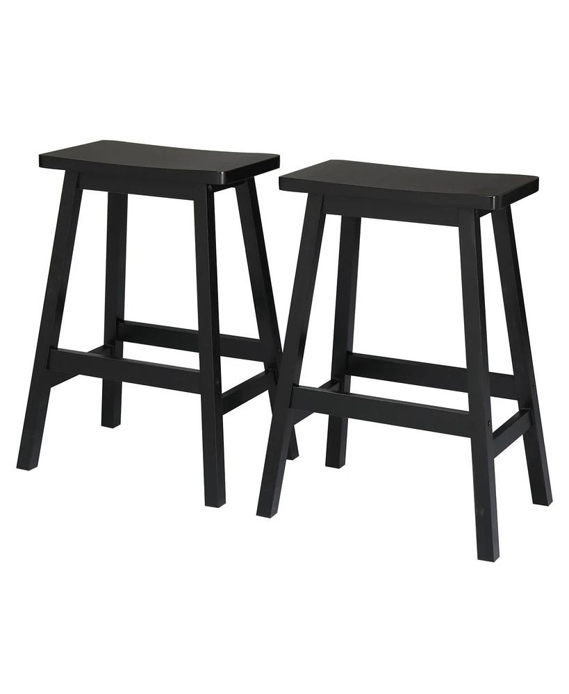 Slickblue Set of 2pcs Bar Stools for Stylish and Comfortable Counter Seating