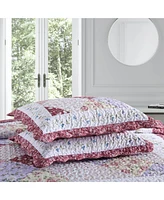 MarCielo 3 Piece Printed Quilt Set Bedspread Set B028 - King