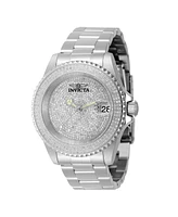 Invicta Men's 45619 Pro Diver Automatic 3 Hand Rhodium Dial Watch