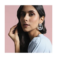 Sohi Half Circular Drop Earrings