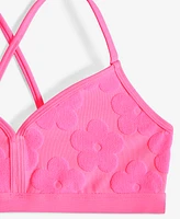 Breaking Waves Big Girls Banded Bralette & Scoop Bottom Swimsuit