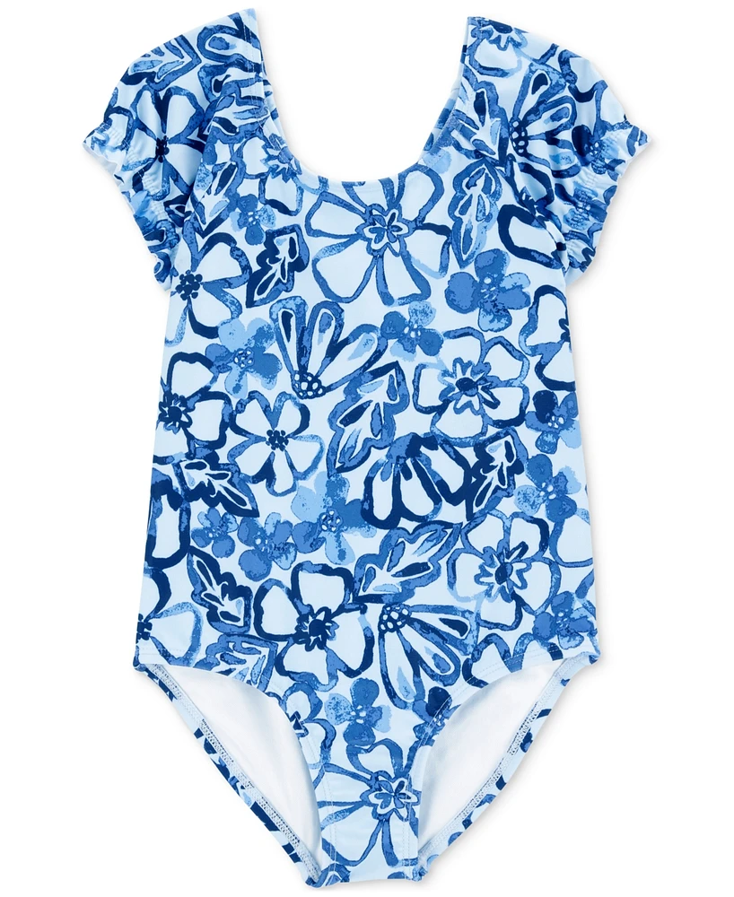 Carter's Toddler Girls Floral-Print One-Piece Swimsuit