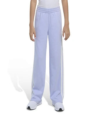 adidas Big Girls Elastic-Waistband Wide-Leg Pants