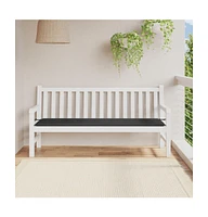 vidaXL Garden Bench Cushion Black 70.9"x19.7"x1.2" Oxford Fabric