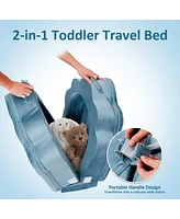 gaomon Portable Toddler Bed, Foldable Travel Bed for Kids Ages 1-5, Floor Sleeping, Soft and Safe