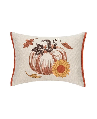 C&F Home 13" x 18" Harvest Time Pumpkin Embellished Fall Throw Pillow