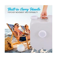 SereneLife Portable Water Tank with Handle & 24L Capacity for Outdoor Use