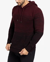 X-Ray Men's Color Blocked Hooded Sweater
