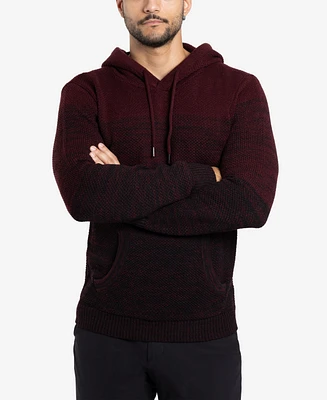 X-Ray Men's Color Blocked Hooded Sweater