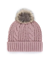 '47 Brand Women's Dusty Rose Dallas Cowboys Meeko Cuffed Knit Hat with Pom