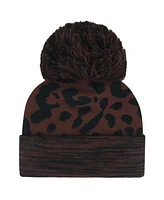 '47 Brand Women's Brown Pittsburgh Steelers Cacao Cuffed Knit Hat with Pom