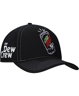 Lids Men's Black Mountain Dew Pitch Black Glow A-Frame Adjustable Hat