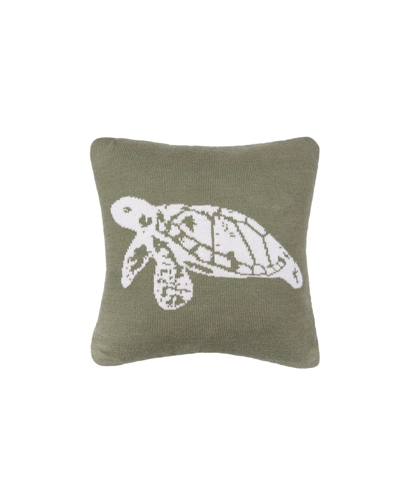 C&F Home Turtle Knitted Small Petite Throw Pillow