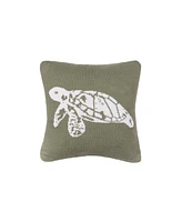 C&F Home Turtle Knitted Small Petite Throw Pillow