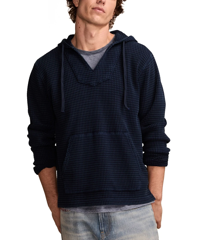 Lucky Brand Men's Waffle Drawstring Hoodie