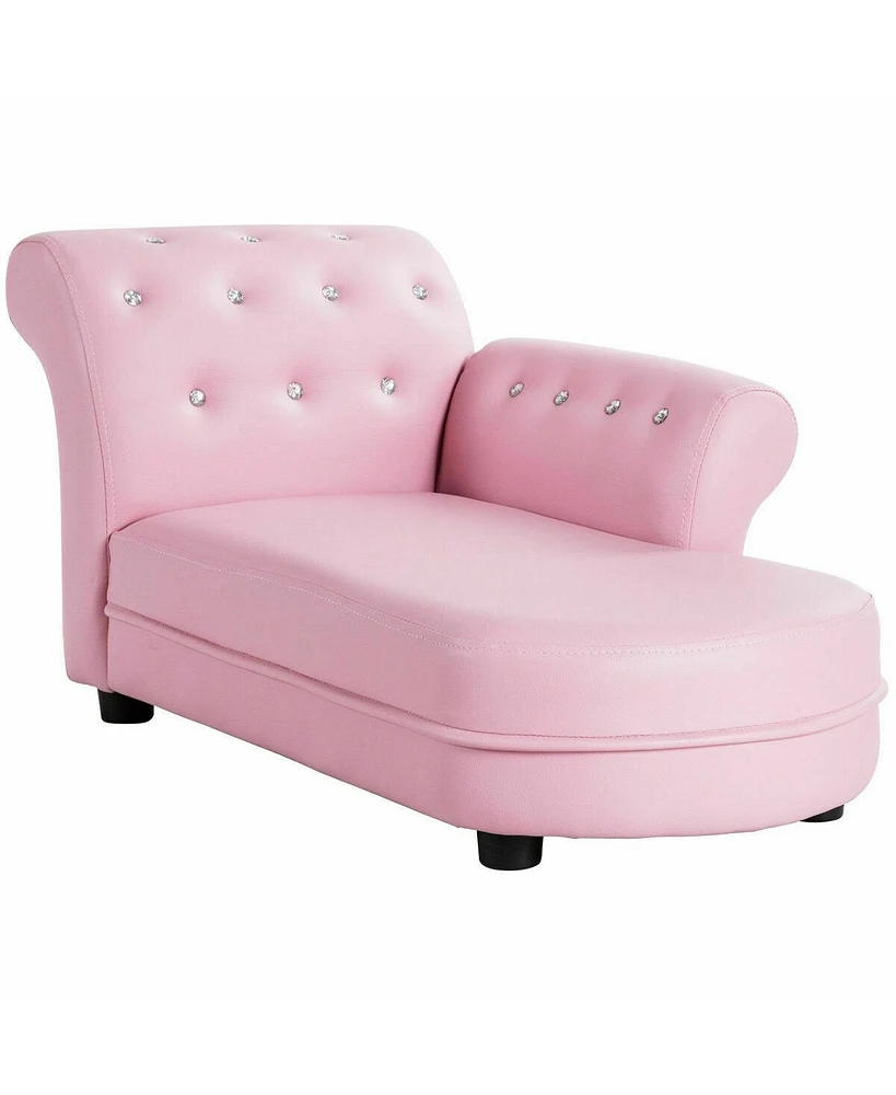 Gouun Armrest Relax Chaise Lounge Kids Sofa