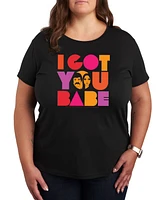 Hybrid Apparel Plus I Got You Babe Graphic Pullover T-shirt