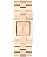 Calvin Klein Women's Ck Meridian Rose Gold Tone Stainless Steel Bracelet Watch, 22mm