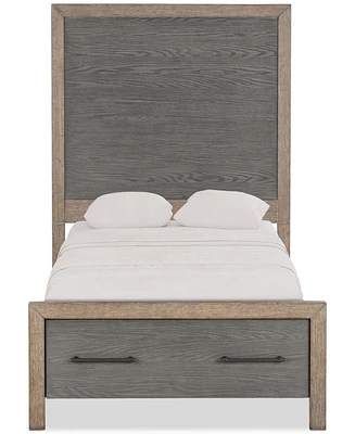 Portmore Twin Panel Storage Bed (with soft close drawers), Created for Macy's