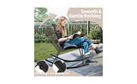 Slickblue Stylish Patio Rocking Chair for Comfortable Outdoor Relaxation