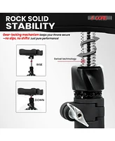 5 Core Drum Throne Thick Padded High Density Sponge Seat Adjustable Guitar Stool Motorcycle Style Saddle Music Chair