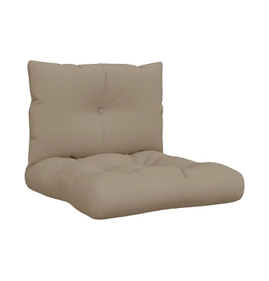 vidaXL Pallet Cushions pcs Taupe Fabric