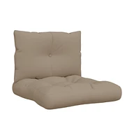 vidaXL Pallet Cushions pcs Taupe Fabric