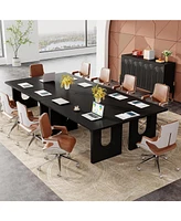 Tribesigns Modern Executive Desk, 70.9" Large Office Computer Conference Table Meeting Room Table, Simple Workstation Business Furniture for Hom