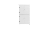 Slickblue Bathroom Floor Storage Cabinet for Organized and Space-Saving Storage Solutions