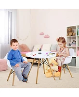 Gouun 3 Pieces Kid's Modern Round Table Chair Set