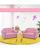 Gouun Kids Princess Armrest Chair Lounge Couch