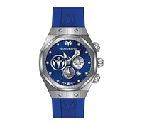 Technomarine Men's Tm-520001 Reef Quartz Chronograph Blue, Silver Dial Watch