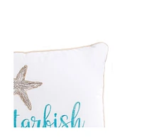 C&F Home 12" x 24" Wish Upon A Starfish Embroidered Throw Pillow