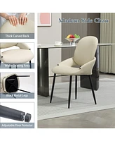Dyhome Upholstered Dining Chairs, Set of 2