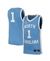 Nike Big Boys and Girls 1 Carolina Blue North Tar Heels Retro Replica Basketball Jersey