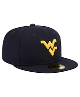 New Era Men's Navy West Virginia Mountaineers 59FIFTY Fitted Hat