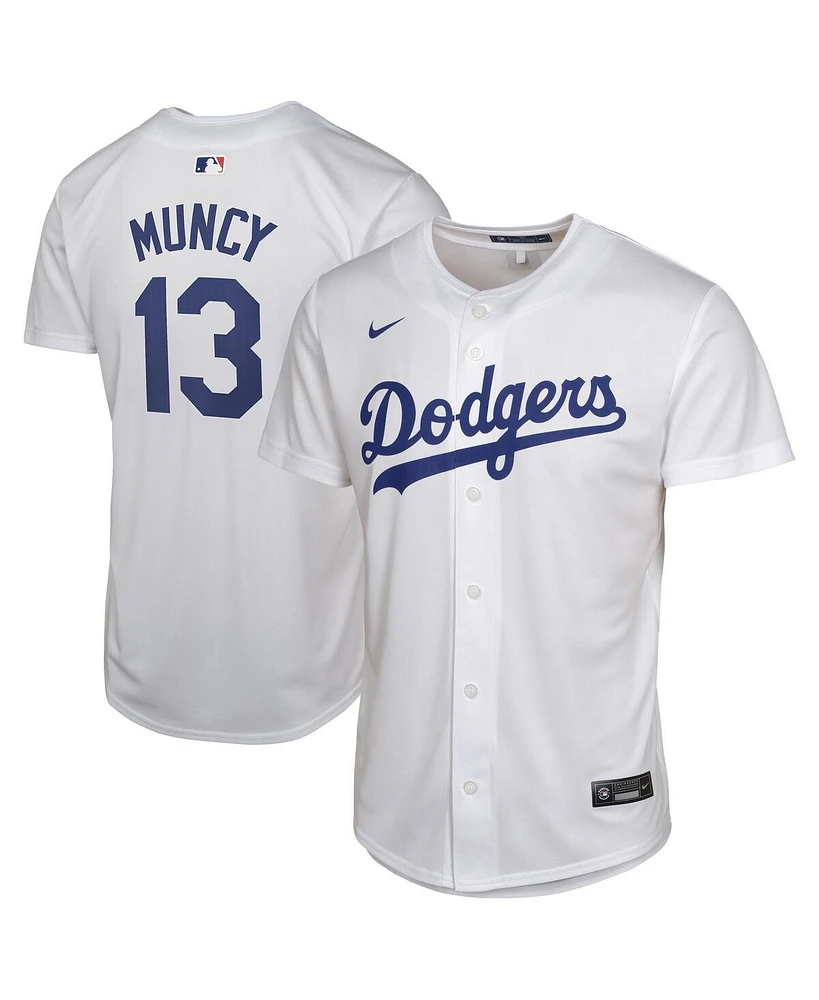 Nike Big Boys and Girls Max Muncy White Los Angeles Dodgers Home Player Game Jersey