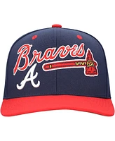 Mitchell & Ness Men's Navy Atlanta Braves All In 2.0 Adjustable Hat