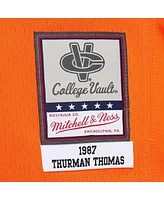 Mitchell & Ness Men's Thurman Thomas Orange Oklahoma State Cowboys 1987 Replica Jersey