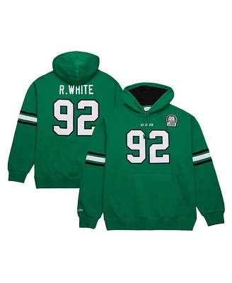 Mitchell & Ness Men's Reggie White Kelly Green Philadelphia Eagles Retired Player Name Number Pullover Hoodie