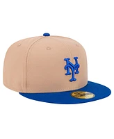 New Era Men's Khaki New York Mets 59FIFTY Fitted Hat