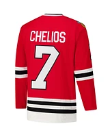 Mitchell & Ness Men's Chris Chelios Red Chicago Blackhawks 1991-92 Power Play Jersey