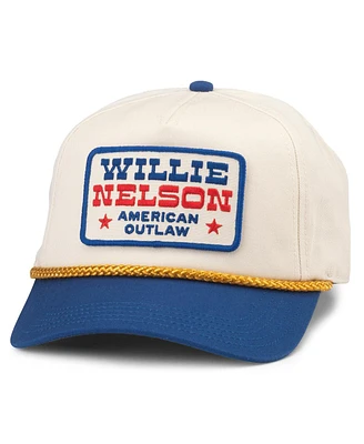 American Needle Men's Cream Willie Nelson Roscoe Adjustable Hat