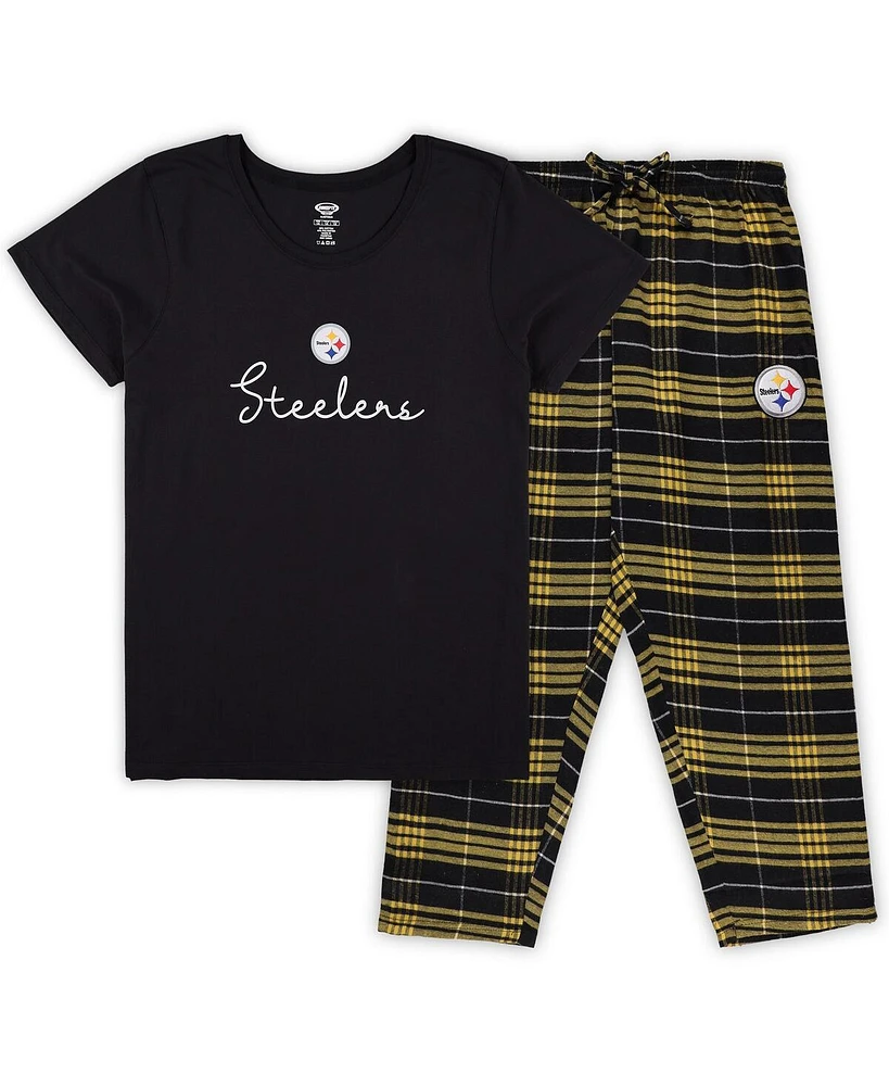 Concepts Sport Women's Pittsburgh Steelers T-Shirt Pants Set