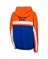 Outerstuff Big Boys and Girls Orange New York Knicks Headliner Windbreaker Full-Zip Hoodie Jacket