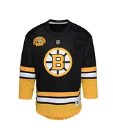 Outerstuff Big Boys and Girls Black Boston Bruins 100th Anniversary Replica Jersey