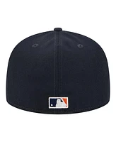 New Era Men's Navy Houston Astros Duo Logo 2.0 59FIFTY Fitted Hat