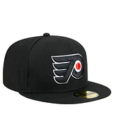 New Era Men's Black Philadelphia Flyers Core 59FIFTY Fitted Hat